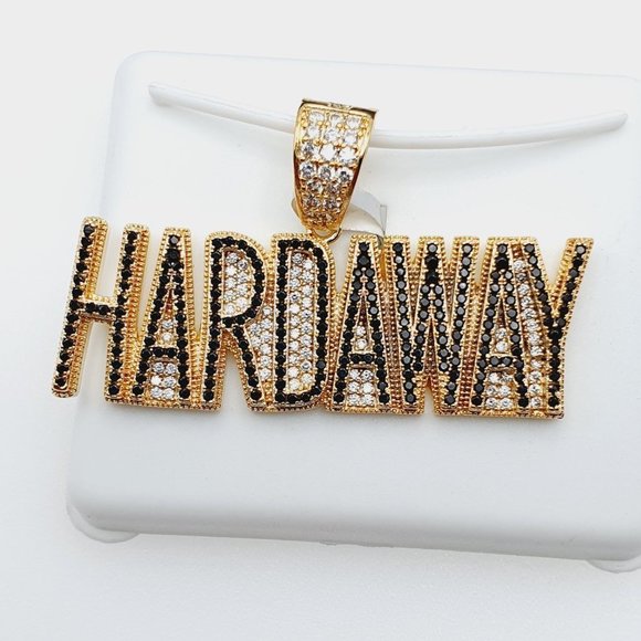 - "14K Gold Plated Cubic Zircon Pendant, EVBRS546 - Picture 6 of 10